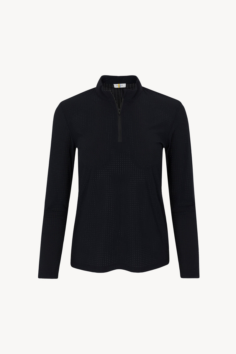 The Perforated Performance Quarter Zip