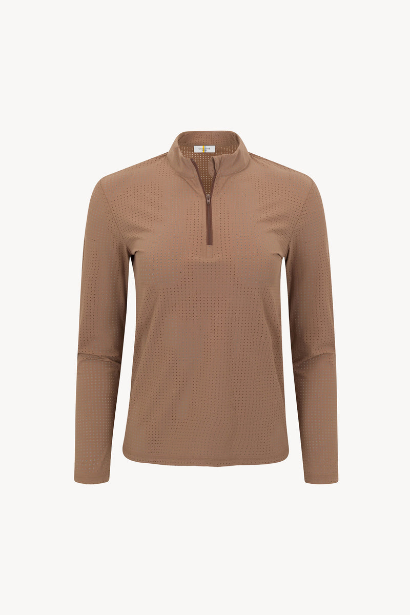 The Lightweight Perforated Performance Quarter Zip