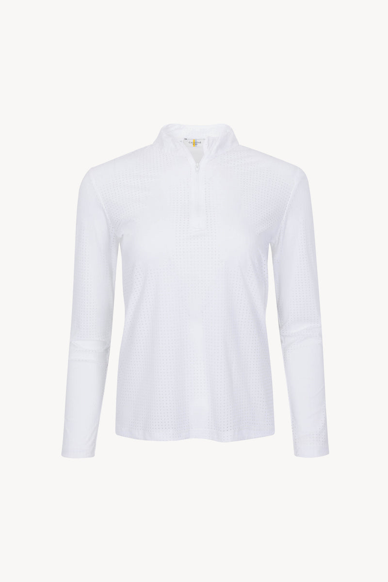 The Perforated Performance Quarter Zip